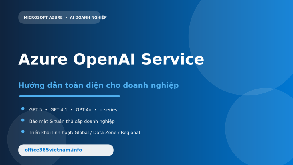Azure OpenAI Service là gì? Hướng dẫn toàn diện cho doanh nghiệp