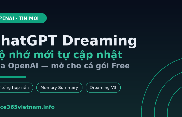 ChatGPT Dreaming - bộ nhớ mới của OpenAI | Office365Vietnam.info