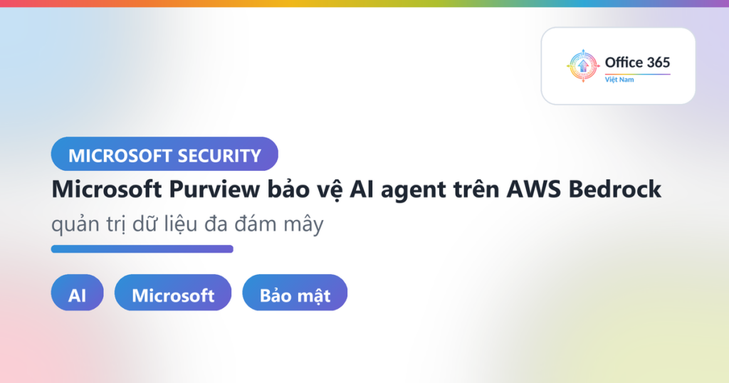 Microsoft Purview bảo vệ AI agent trên AWS Bedrock: quản trị dữ liệu đa đám mây