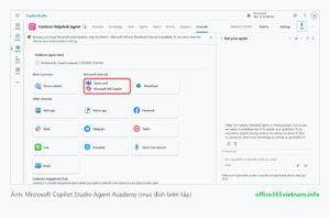 Recruit 11: Publish agent lên Microsoft Teams và M365 Copilot