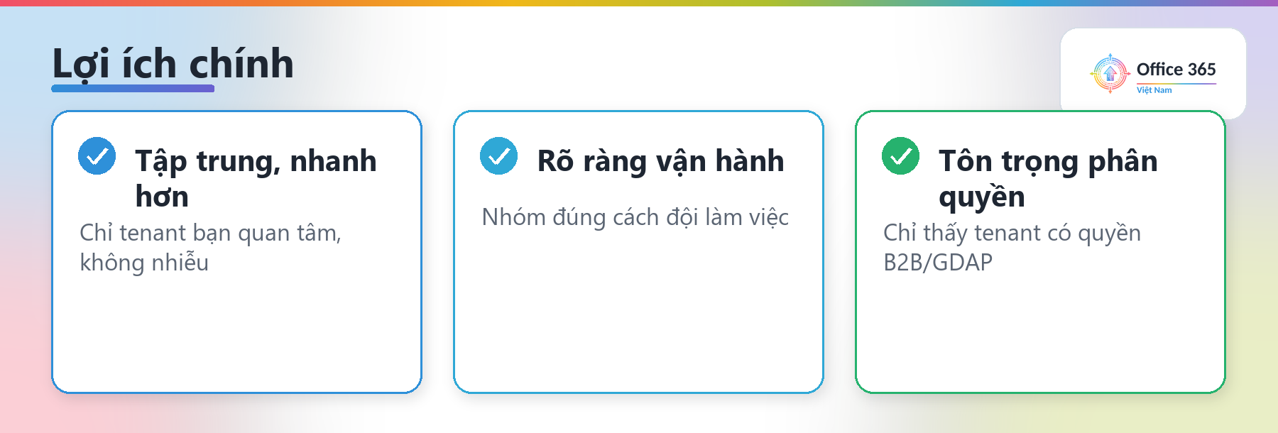 Lợi ích của Tenant Groups trong Microsoft Defender