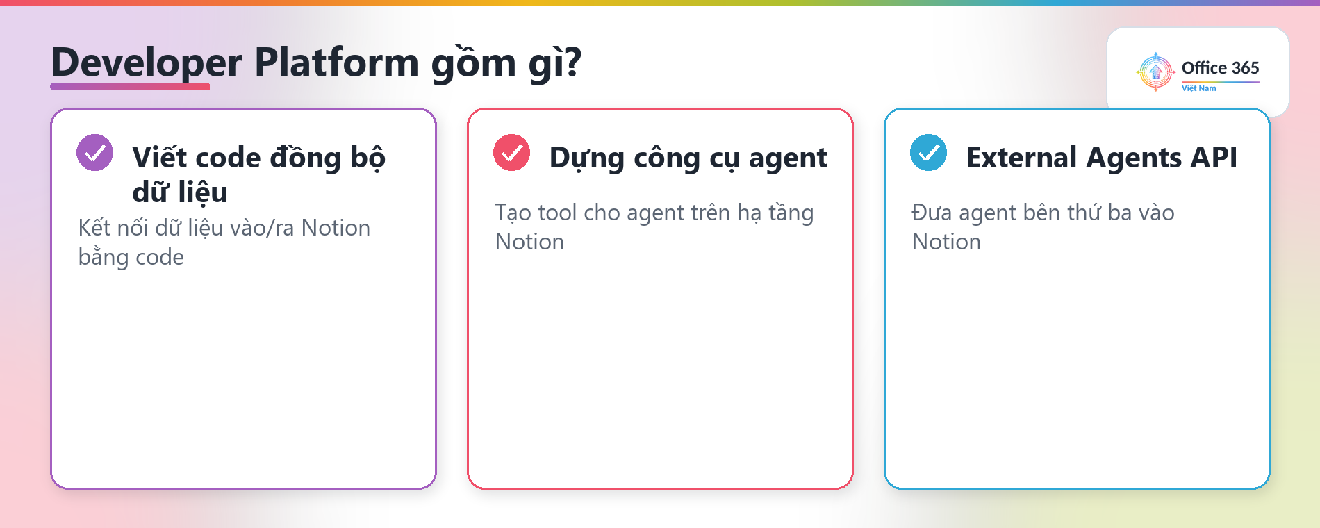 Notion 3.5 Developer Platform — ba khả năng chính cho nhà phát triển