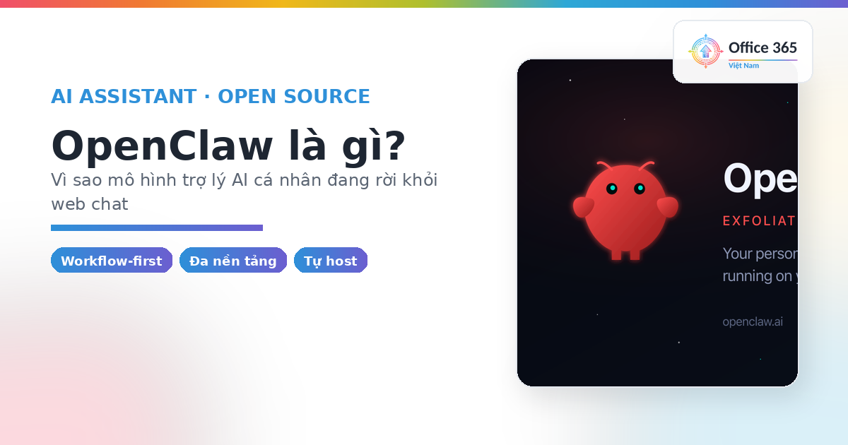 OpenClaw feature editorial từ official visual