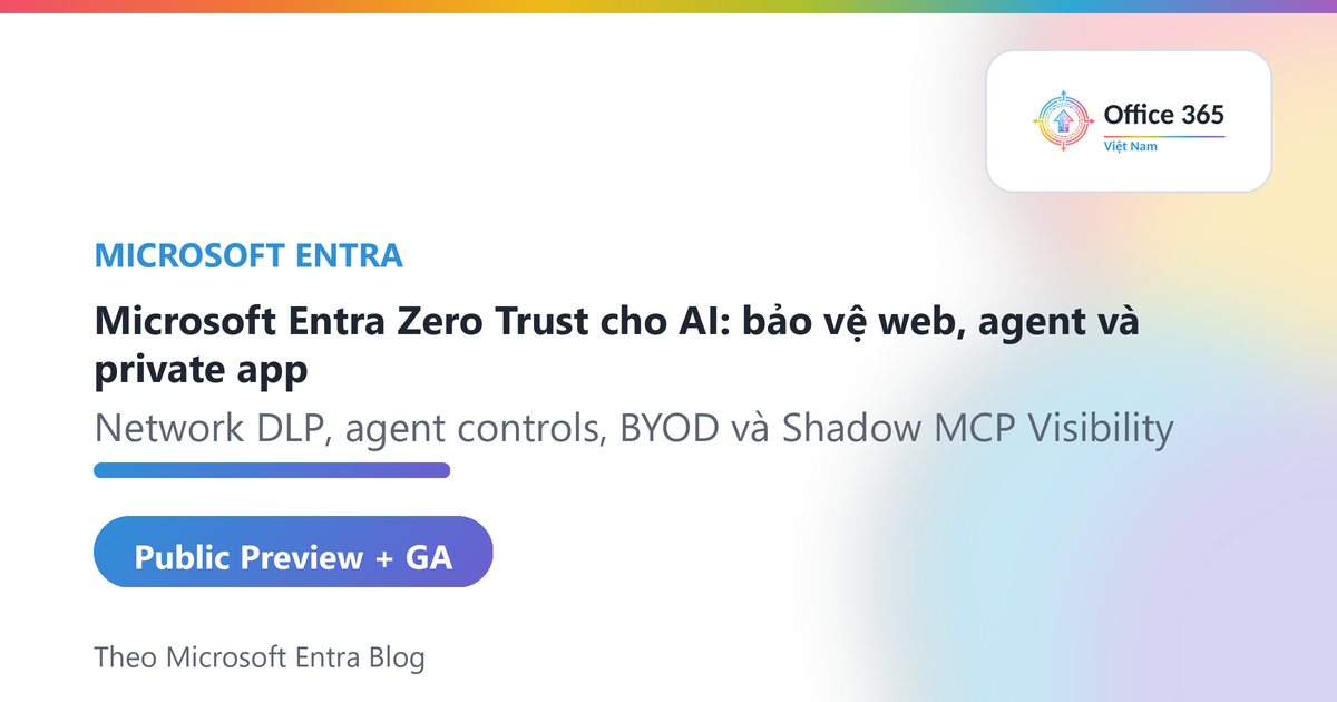 Microsoft Entra Zero Trust cho AI