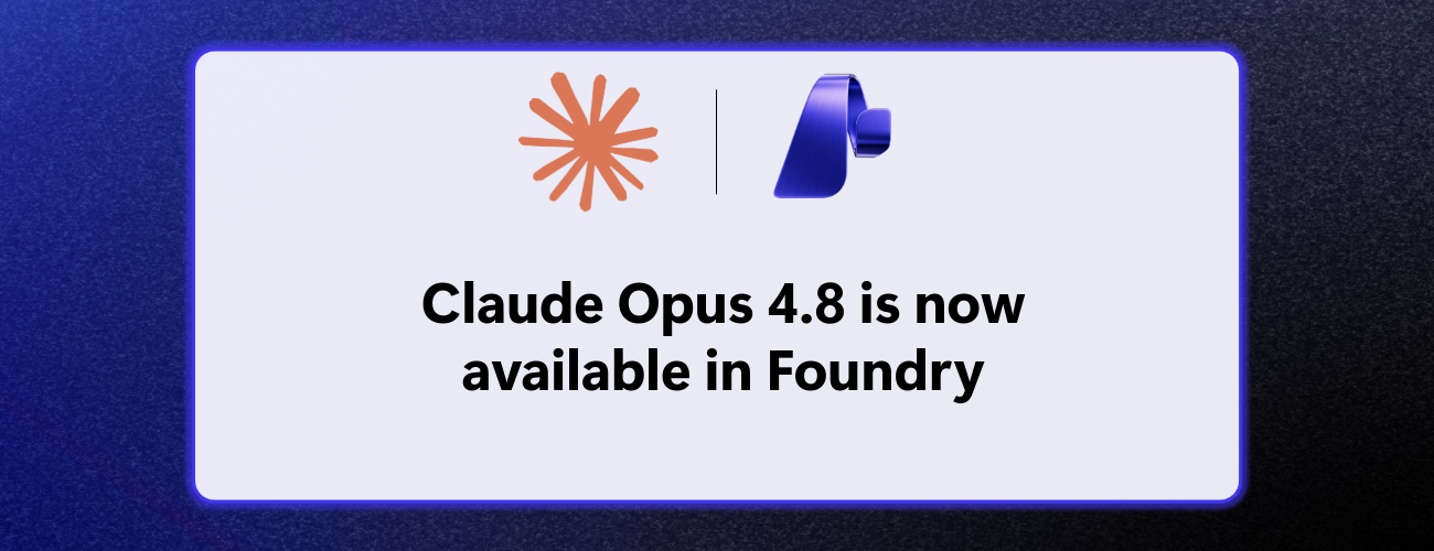 Claude Opus 4.8 is now available in Microsoft Foundry