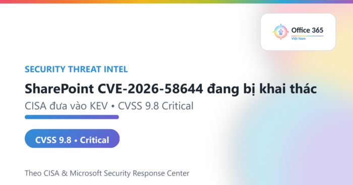 SharePoint CVE-2026-58644 cảnh báo khai thác trên SharePoint Server