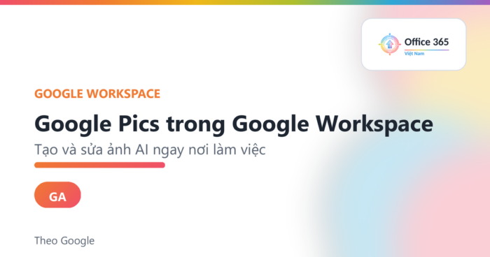 Google Pics trong Google Workspace tạo và sửa ảnh AI