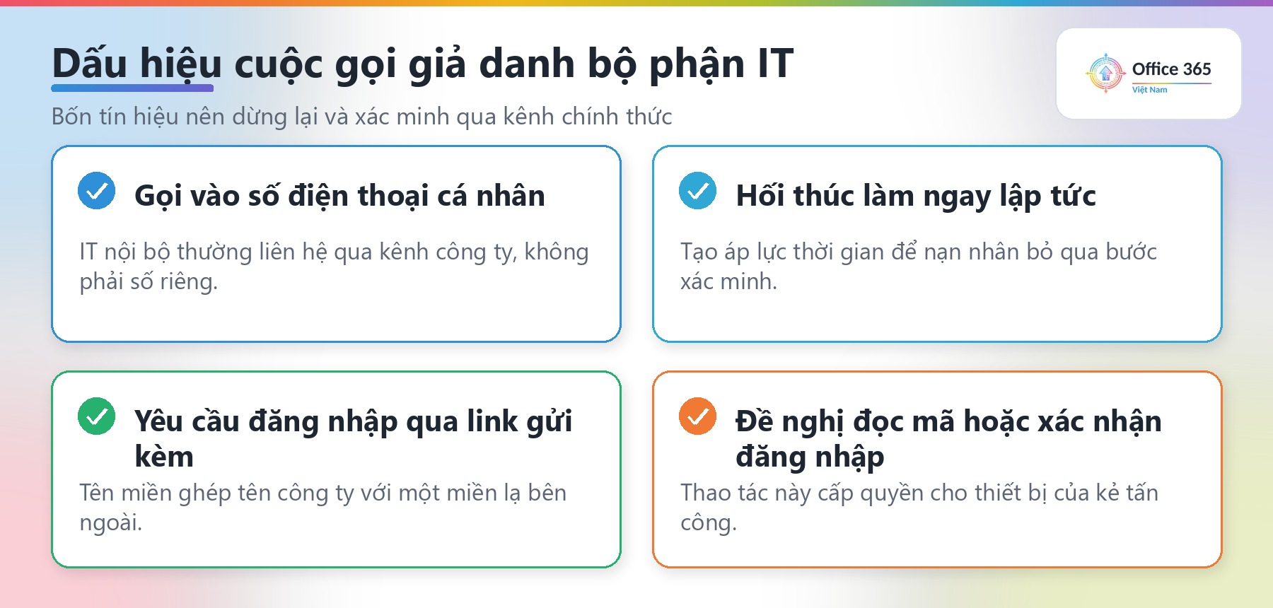 Dấu hiệu nhận biết cuộc gọi lừa đảo passkey giả danh bộ phận IT