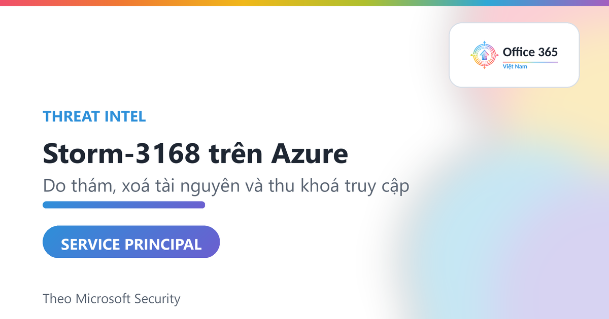 Storm-3168 trên Azure