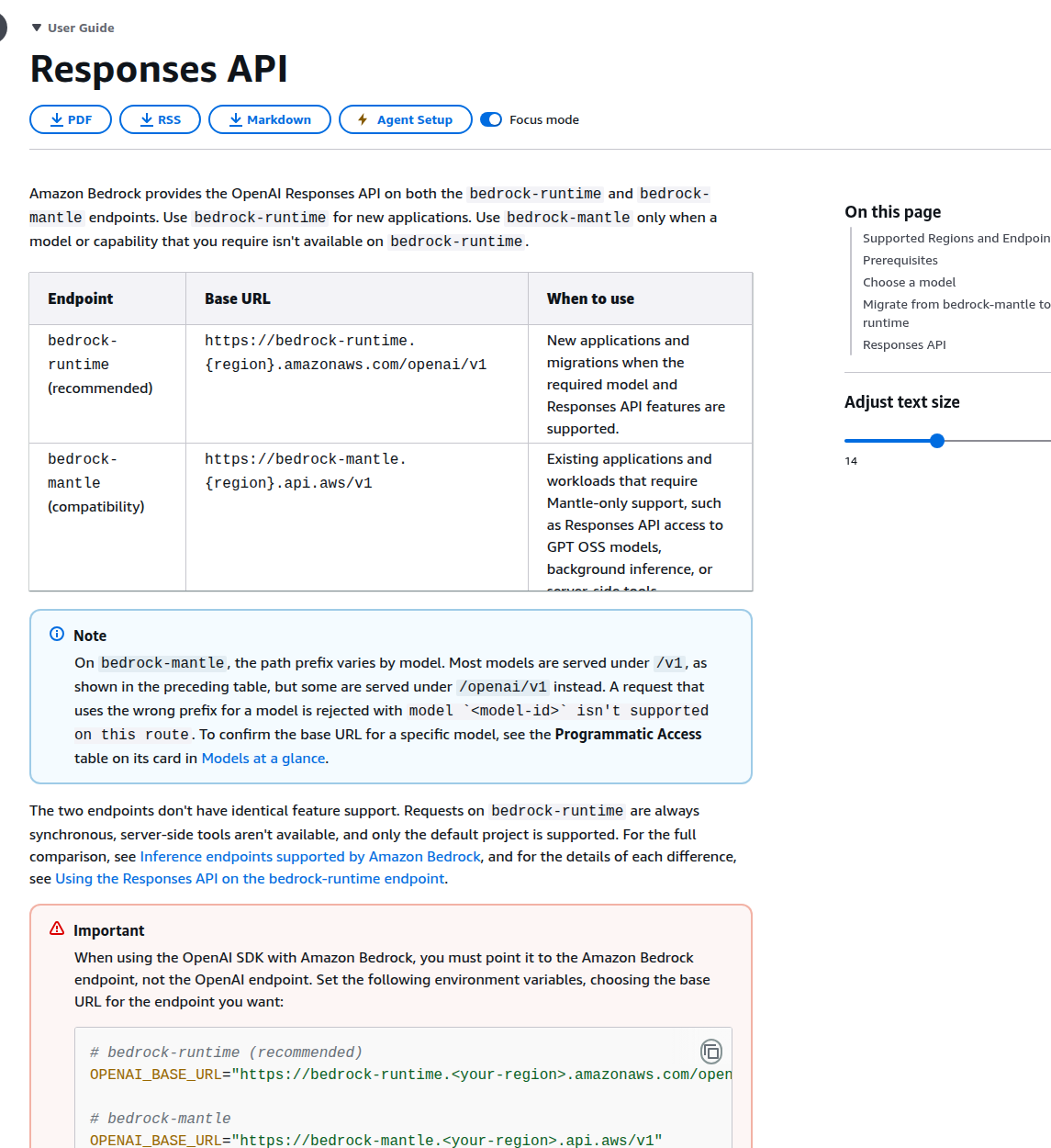 Tài liệu Responses API cho Amazon Bedrock GovCloud OpenAI trên AWS