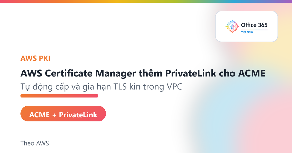 AWS Certificate Manager PrivateLink cho ACME